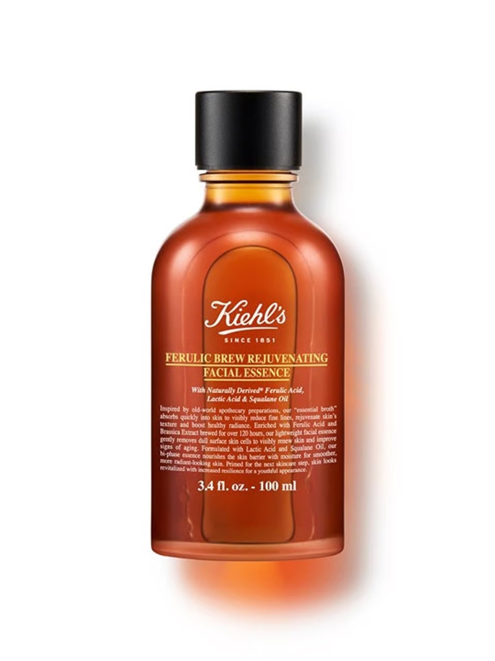 NIB Kiehl’s Ferulic Brew Rejuvenating Facial Essence 3.4 fl. oz. 100 ml - Picture 8 of 9
